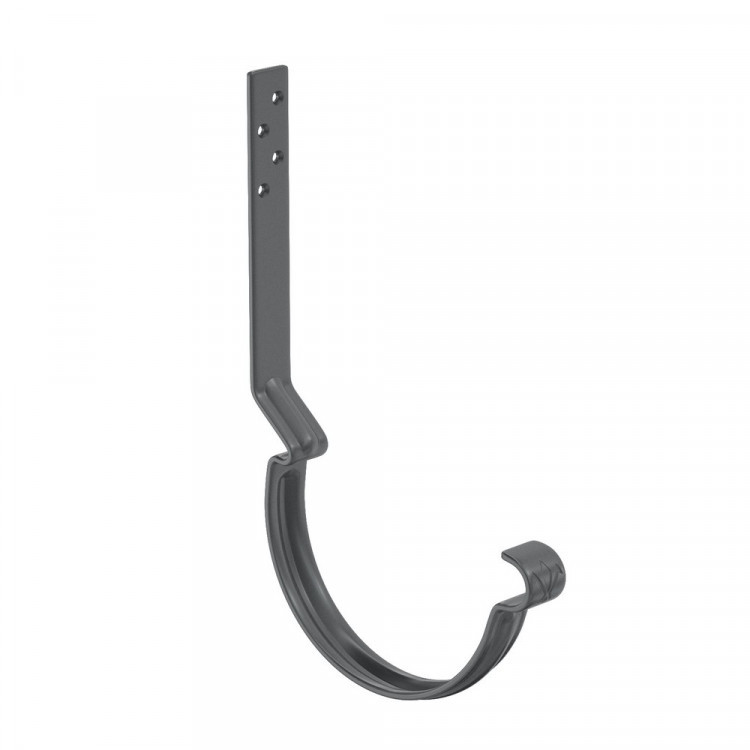 AS COMF PE 125/90 Крюк желоба длинный с компл. крепления (МУ), RAL9005 24 шт/уп