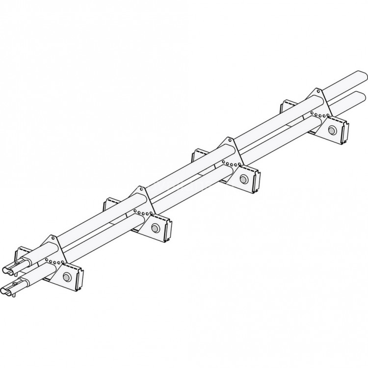 Снегозадержатель ROOFsystems PRESTIGE ZN 45*25 (овал), 1,2м ФАЛЬЦ (треугольн.) RAL 8019