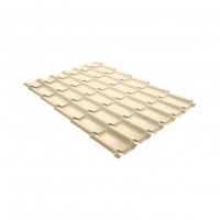 Металлочерепица модерн Grand Line (Гранд Лайн) 0,45 PE RAL 1015 /1 кв.м./