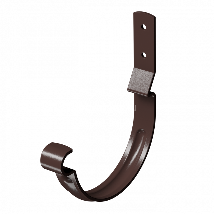 Docke STAL PREMIUM 125/90 мм Карнизный крюк короткий Шоколад RAL8019 60шт/упак