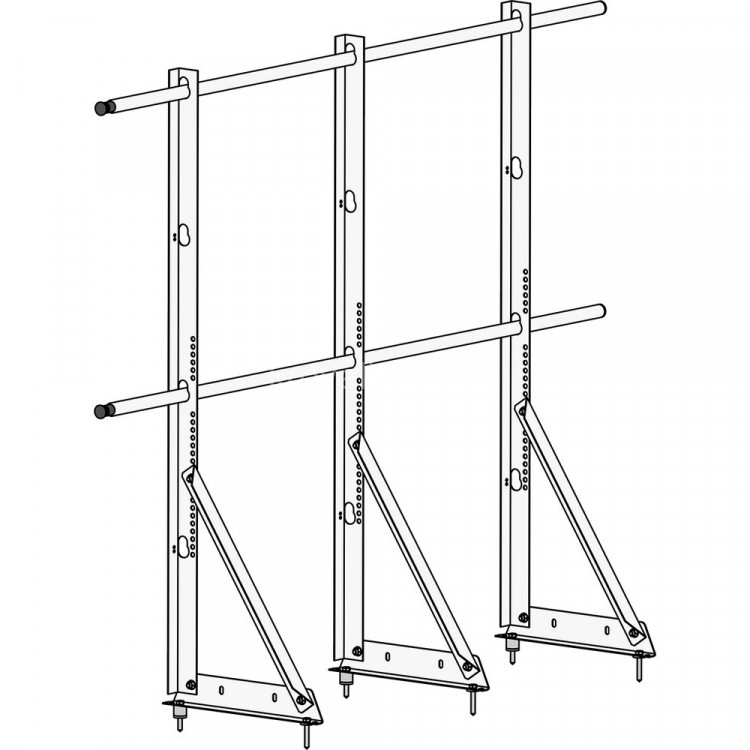 Ограждение ROOFsystems ECONOM d-25 (круг) H-1200/3,0м универ ТУ RAL3005