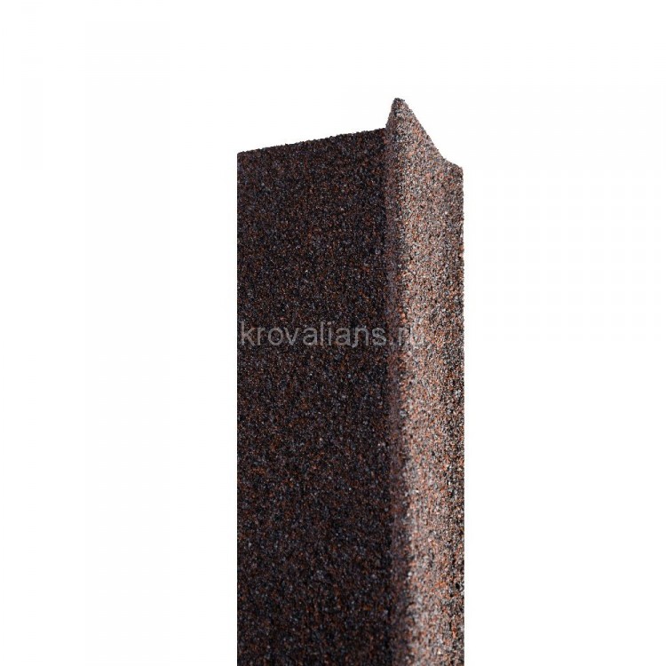 Планка карнизная Технониколь с гранулятом (Коричнево-красный) /1,25 м/