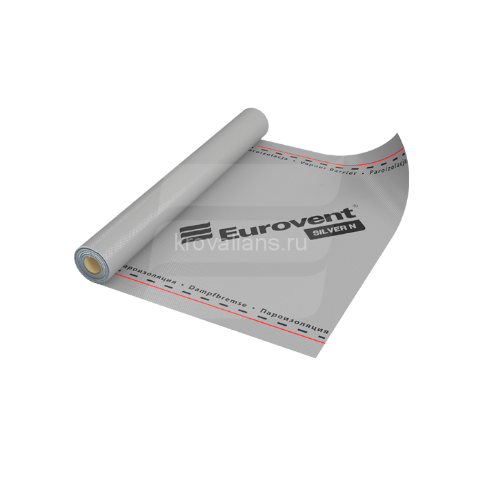 Eurovent (Евровент) SILVER N96 Пароизоляция 96 г/м2 75 м2 (1,5х50м)