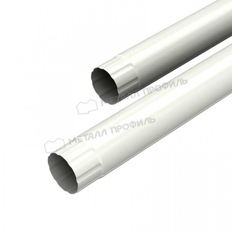 Труба соединительная МЕТАЛЛ ПРОФИЛЬ Foramina PUR 125/100 1м RAL 9010, белый