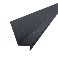 Планка для бокового примыкания 2000 Фальц Stynergy (CORUNDUM50-RAL7024-0.5)