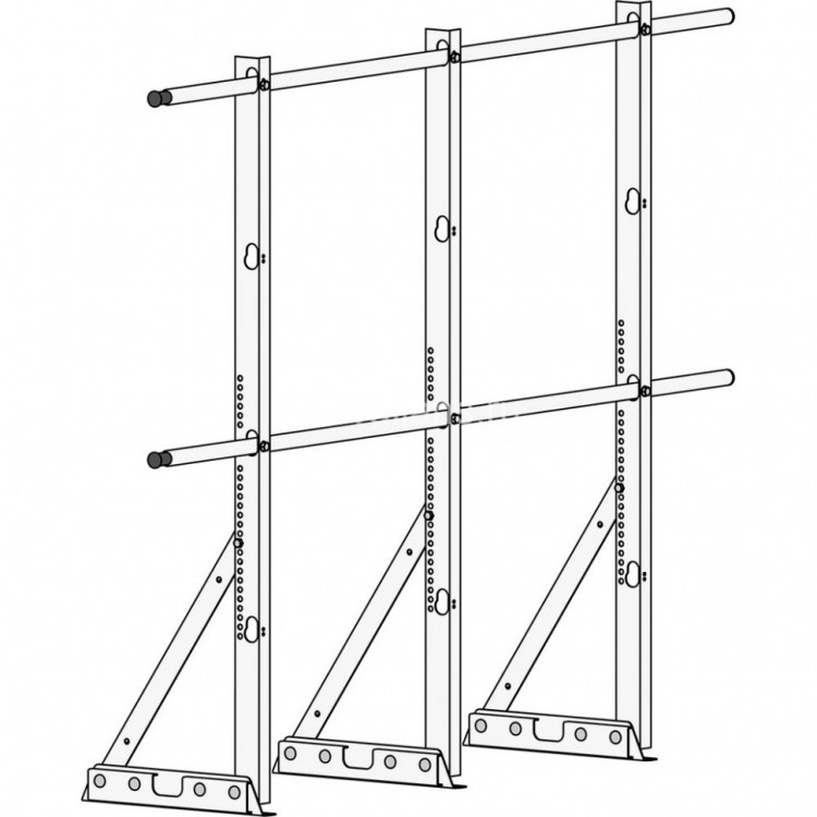 Ограждение ROOFsystems ECONOM d-25 (круг) H-1200/3,0м фальц ТУ RAL8017