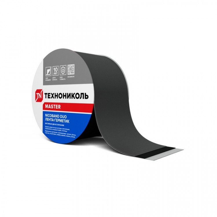 Лента для примыканий Nicoband DUO 10м х10 см (Коричневый) /1 шт/