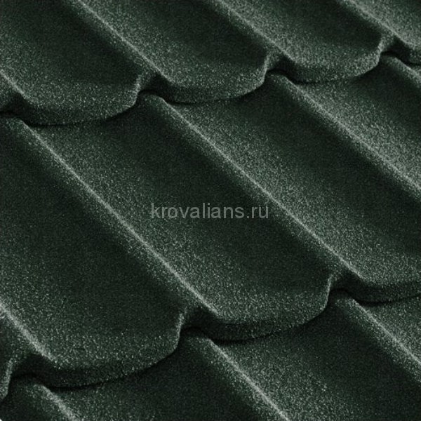 Композитная черепица Metrotile (Метротайл) MetroMistral (Темно-зеленый) /лист/