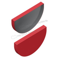 Заглушка желоба МЕТАЛЛ ПРОФИЛЬ ПРОЕКТ D185 Ral 3011