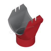 Воронка выпускная МЕТАЛЛ ПРОФИЛЬ ПРОЕКТ D185х150 Ral 3011