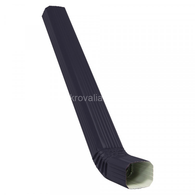 Vortex Matt 127/102 Труба прямоугольная с коленом Matt 3м RAL 7024