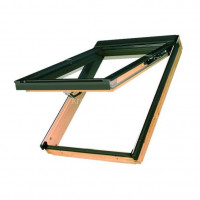 Деревянное окно с комбинированным открыванием Fakro FPP-V U4 preSelect 78x118