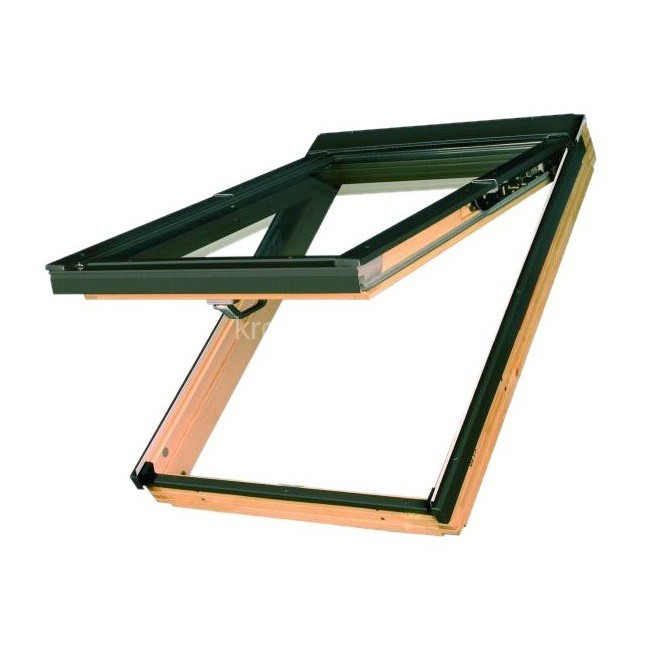 Деревянное окно с комбинированным открыванием Fakro FPP-V U4 preSelect 78x118