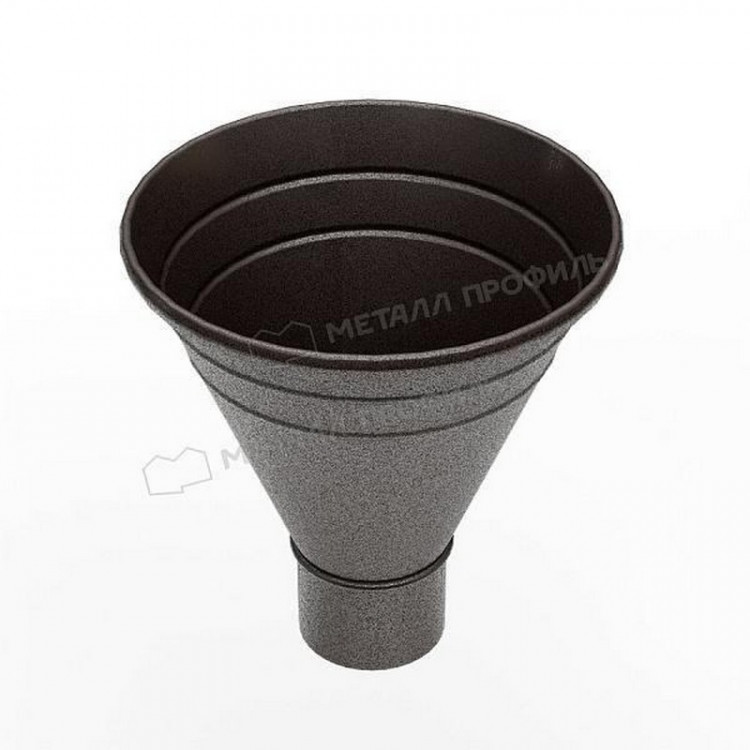 Воронка водосборная МЕТАЛЛ ПРОФИЛЬ Foramina Freeze 125/100 DarkBrown Воронка водосборная МЕТАЛЛ ПРОФИЛЬ Foramina Freeze 125/100 DarkBrown