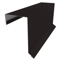 Планка торцевая кровельная фальц 65х97 0,5 PurPro Matt 275 RAL 9005 черный (2м)