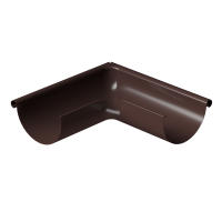 Docke STAL PREMIUM 125/90 мм Угол внешний  90 гр Шоколад RAL8019 8шт/упак