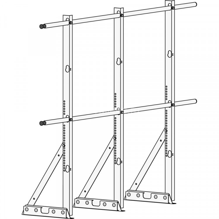 Ограждение ROOFsystems ECONOM d-25 (круг) H-1200/3,0м фальц ТУ RAL3005