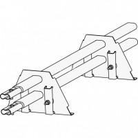 Снегозадержатель ROOFsystems PRESTIGE ZN 45*25 (овал), 1,2м Фальц-америка (1,5")  RAL 8004