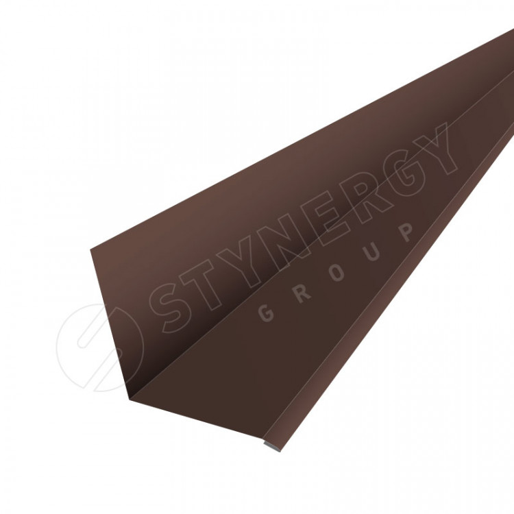 Планка для верхнего примыкания к стене 2000 Фальц Stynergy (CORUNDUM50-RAL8017-0.5) Планка для верхнего примыкания к стене 2000 Фальц Stynergy (CORUNDUM50-RAL8017-0.5)