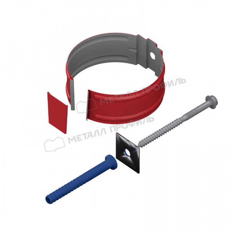 Держатель трубы МЕТАЛЛ ПРОФИЛЬ ПРОЕКТ D150 Ral 3011 Держатель трубы МЕТАЛЛ ПРОФИЛЬ ПРОЕКТ D150 Ral 3011