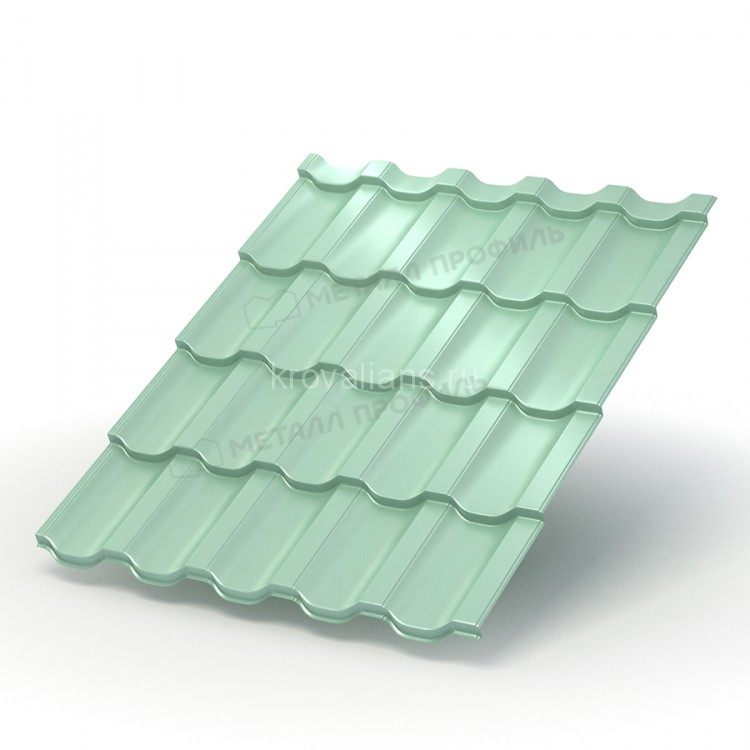 Металлочерепица МеталлПрофиль Трамонтана-M (PURMAN-20-Tourmalin-0.5) /1 кв.м/