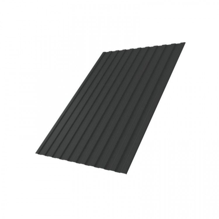 Профнастил С8А Grand Line 0,5 Quarzit Pro Matt RAL 7016 антрацитово-серый Профнастил С8А Grand Line 0,5 Quarzit Pro Matt RAL 7016 антрацитово-серый