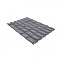 Металлочерепица классик Grand Line (Гранд Лайн) 0,45 Drap RAL 7004 /1 кв.м./