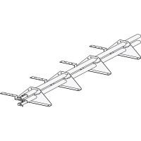 Снегозадержатель ROOFsystems PRESTIGE ZN 45*25 (овал), 1,2м композит.(треугольн.) RAL 6005