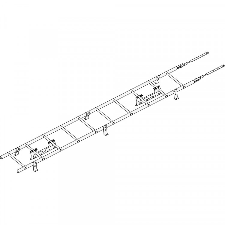 Лестница кровельная ROOFsystems PRESTIGE ZN600 3м NEXT Фальц RAL 3005