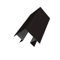 Угол внешний сложный Кликфальц Pro 0,5 Satin Matt TX RAL 9005 черный (2м)