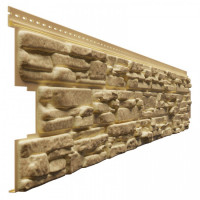 Docke LUX Сайдинг ROCKY 1787х285мм (0,5м2) Арахис 12шт/уп