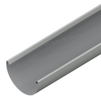 Желоб водосточный МЕТАЛЛ ПРОФИЛЬ ПРОЕКТ D185х3000 Ral 9003