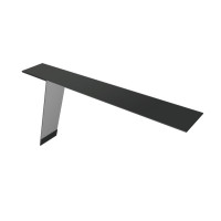 Планка карнизная фальц 130х80 0,5 PurPro Matt 275 RAL 7016 антрацитово-серый (2м)