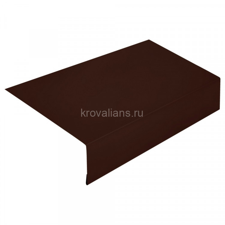 Карнизная планка 65х100 L=2м РЕ RAL 8017 (Фартук S14 new) /1 шт/