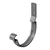 Docke STAL PREMIUM 125/90 мм Карнизный крюк короткий Графит RAL7024 60шт/упак