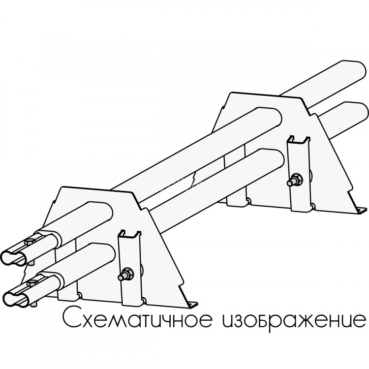 Снегозадержатель ROOFsystems PRESTIGE ZN 45*25 (овал), 3м Фальц-америка (1,5") RAL 8019