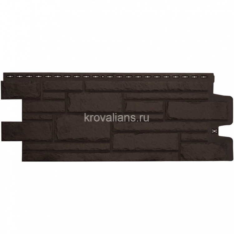 Фасадная панель Grand Line Камелот Classic шоколадный (0,992*0,392) 10шт/уп