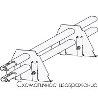 Снегозадержатель ROOFsystems PRESTIGE ZN 45*25 (овал), 3м Фальц-америка (1,5") цинк