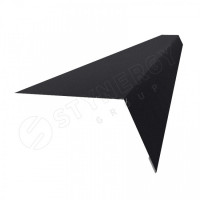 Планка карнизная 100х65х2000 Stynergy (CORUNDUM50Matt-9005-0.5)