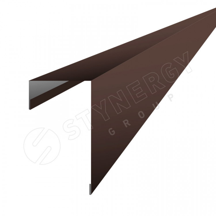 Планка торцевая фасадная 3000 Фальц Stynergy (CORUNDUM50Matt-RAL8017-0.5) Планка торцевая фасадная 3000 Фальц Stynergy (CORUNDUM50Matt-RAL8017-0.5)