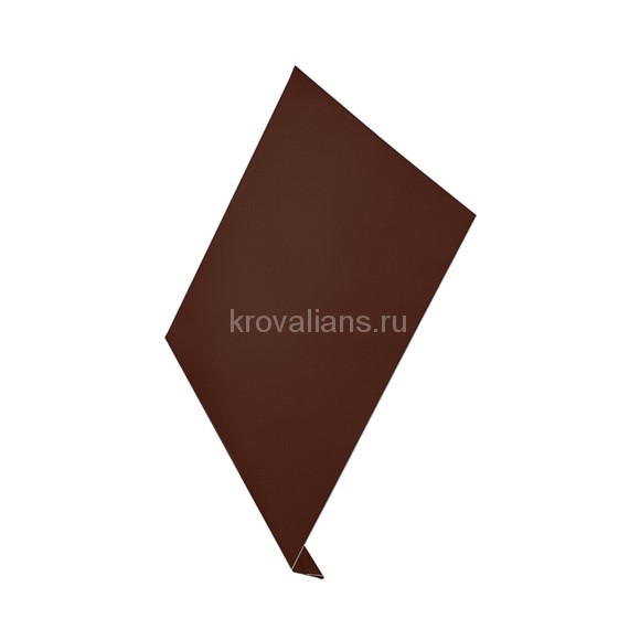 Ветровая планка (L-профиль) Aquasystem (Аквасистем) 250х2000мм Pural Matt (RAL 8017) /1 шт/