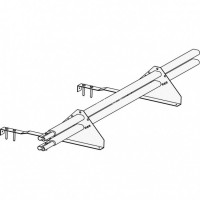 Снегозадержатель ROOFsystems PRESTIGE ZN 45*25 (овал), 1,2м натур. RAL 7024