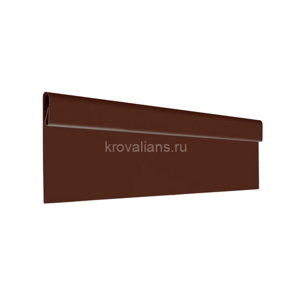 Финишная планка Aquasystem (Аквасистем) 2000мм ПЭ RAL8017 Zn180