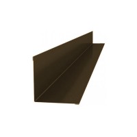 Планка угловая для примыкания к стене RUUKKI (Руукки) 2м Polyestr 0,5 мм (RR32) /1 шт/