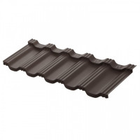 Модульная металлочерепица AquaSystem Гётеборг 1205х415 мм PE Rooftop Matt Zn180 0,5мм RR32