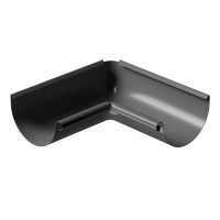 Docke STAL PREMIUM 125/90 мм Угол внутренний  90 гр Графит RAL7024 8шт/упак