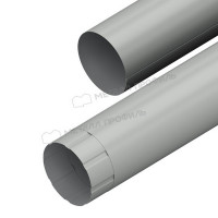 Труба водосточная МЕТАЛЛ ПРОФИЛЬ ПРОЕКТ D150х3000 Ral 9003