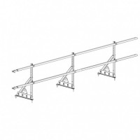 Ограждение ROOFsystems PRESTIGE ZN H-600/3,0м 2 трубы NEXT RAL8019