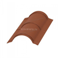 МеталлПрофиль Планка конька круглого R110х2000 (VikingMP E-20-8004-0.5) /1 шт/