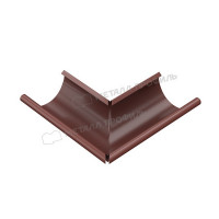 Угол желоба наружный МЕТАЛЛ ПРОФИЛЬ Foramina PUR 150/100 RR32, коричневый